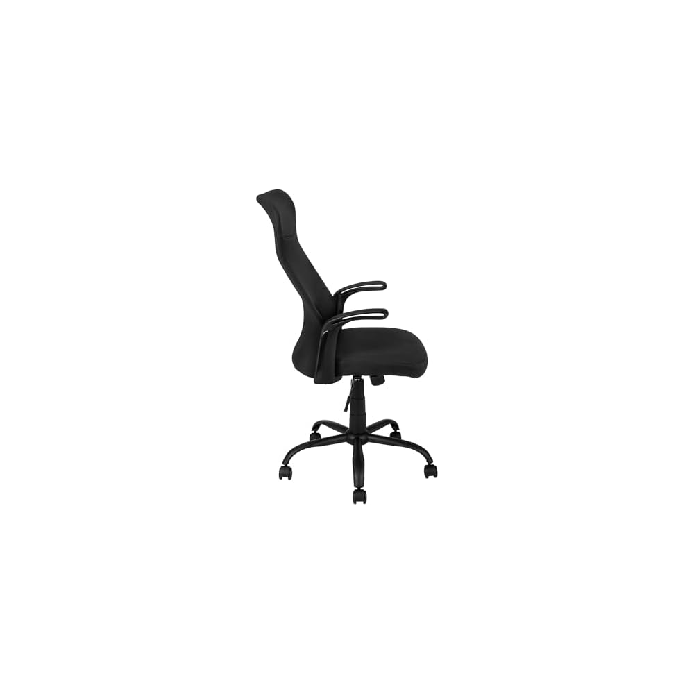 Adjustable Height, Ergonomic, Armrests, Computer Desk, Work, Black Mesh, Black Metal, Contemporary, Modern Office Chair