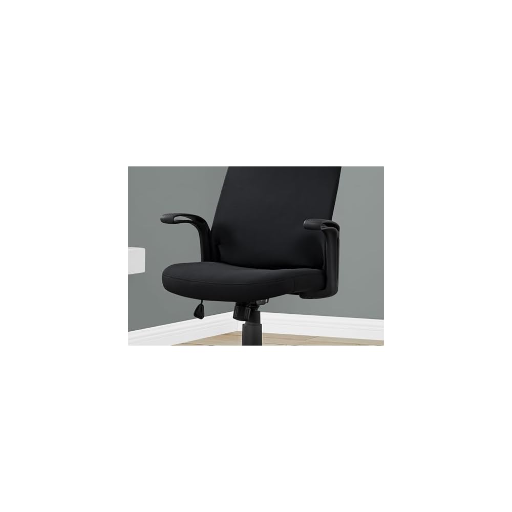 Adjustable Height, Ergonomic, Armrests, Computer Desk, Work, Black Mesh, Black Metal, Contemporary, Modern Office Chair