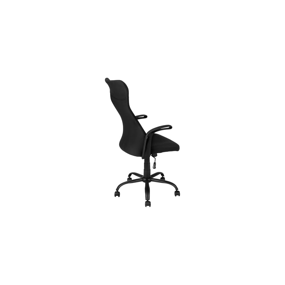 Adjustable Height, Ergonomic, Armrests, Computer Desk, Work, Black Mesh, Black Metal, Contemporary, Modern Office Chair
