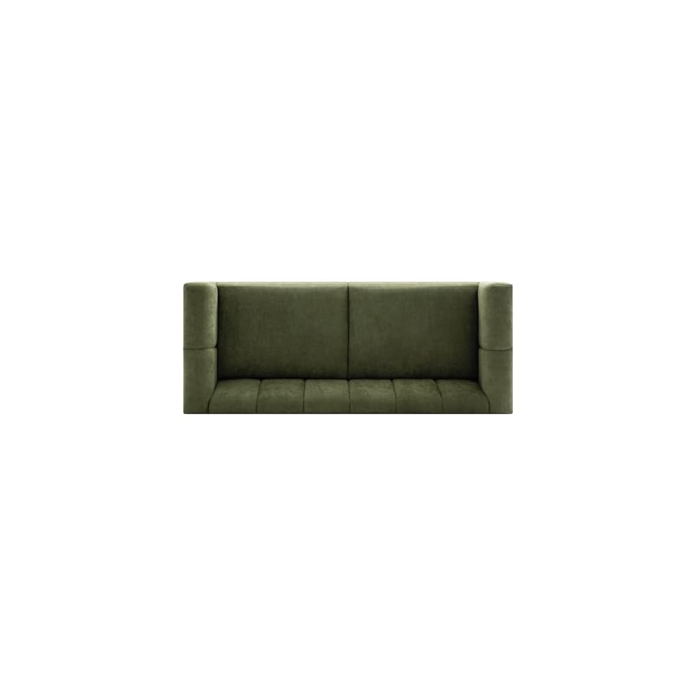 Christopher Knight Home Ellington Chenille Upholstered Loveseat Sofa Couch, Modern 2 Seater Lounge Sofa Chair with Wide Deep Seat and Thick Cushions, Love Seat Couches for Living Room, Green