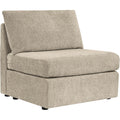 CHITA Extra Large Sectional Couches for Living Room, Armless Chair Middle Module for Modular Sectional, Chenille in Taupe